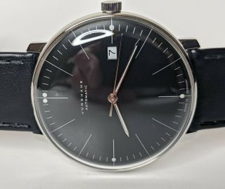 Junghans Max Bill Automatic Watch Black Dial 027/4701.  00 38mm