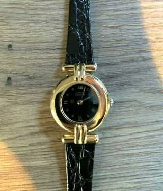 Vintage Must De Cartier Ladies’ 18k Vermeil 24mm Dress Watch