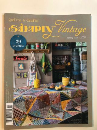 Simply Vintage Quilt Craft Spring 2021 38 Quiltmania Wool Appliqué Punch Needle