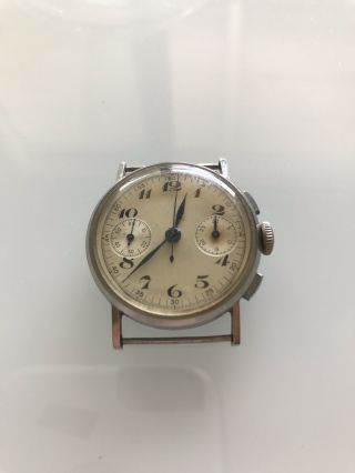 Vintage Valjoux 23 13l Chronograph Watch Repair Or Parts