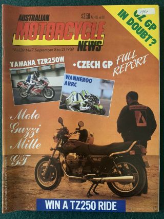 Vintage Australian Motor Cycle News 89 Suzuki Tzr250w Moto Guzzi Mille Gt Rb50