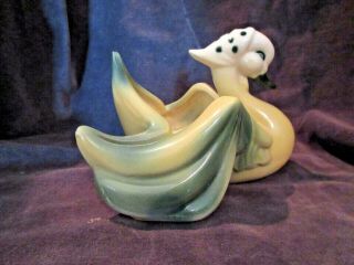 Vintage Hull Pottery Swan Planter Vase 75 Duck Goose Bird Bandana Ca