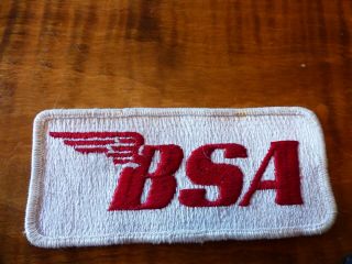 Vintage Bsa Motorcycle Patch British Small Arms Birmingham 4.  5x1.  75 Inches