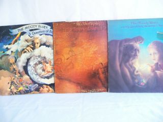 Moody Blues 3 Vintage Vinyl Lps Question,  To Our Childrens,  Every