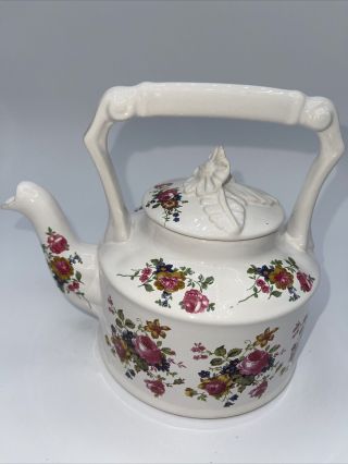 Vintage Arthur Wood Floral Teapot England 6533