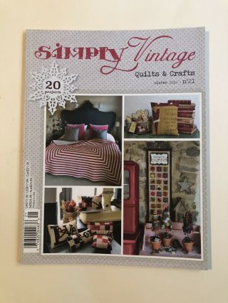Simply Vintage Quilt Craft Winter 2016 21 Quiltmania Wool Appliqué Punch Needle