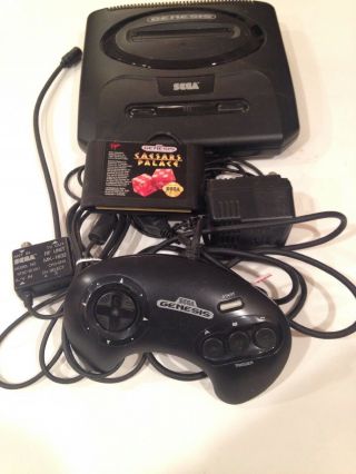 Vintage Mk1631 Sega Genesis Video Game Console Controller Cartridge Nonworking