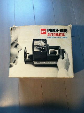 Vintage Gaf Pana - Vue Automatic Lighted 2 X2 Slide Viewer