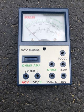 Rca Handyman Volt - Ohm Multimeter Type Wv - 539a