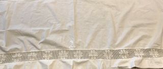 Antique Coverlet For Bed Or Pillows 24 - 3/4 X 80 With Letter A In Center 2