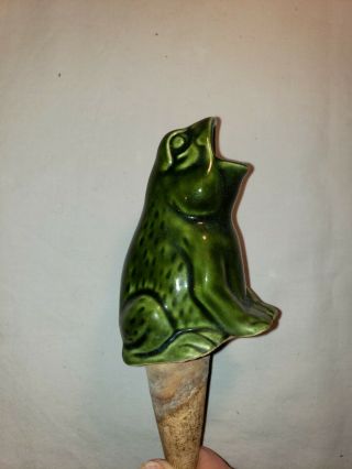 Vintage Ceramic Slow Watering Spike Frog