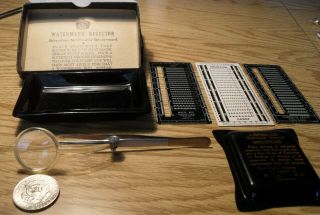 Vintage Stamp Collector Tools Supplies Gauges Detector Magnifier Etc