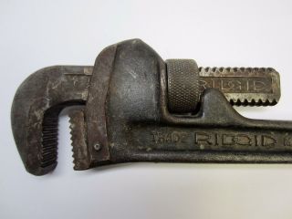 Vintage Ridgid 18 " Pipe Wrench Made In Usa