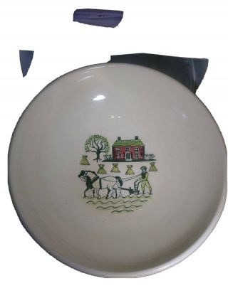Vintage Metlox Poppytrail Homestead Provincial 11.  5 " Salad Bowl Serving Dish D3