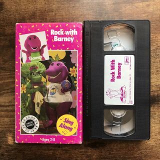 Rock With Barney Sing Along Vhs 1991 Vintage,  Lyons Group,  Protect Our Earth