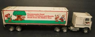 Vintage Nylint 1986 Keebler Cookies Semi - Truck Pressed Metal Toy Crackers&snacks