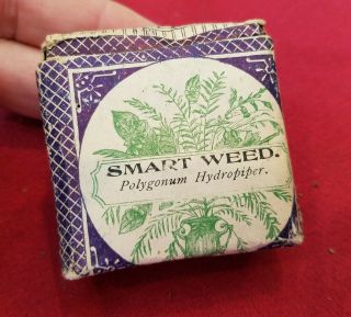 Vintage Smart Weed - Huber & Co.  Fond Du Lac,  Wis.  - Herbal Remedy - J1