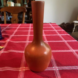 Vintage Royal Haeger Pottery Bud Vase Burnt Orange