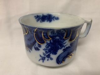 2 Flow Blue Grindley Argyle Coffee Tea Mugs Cups 2