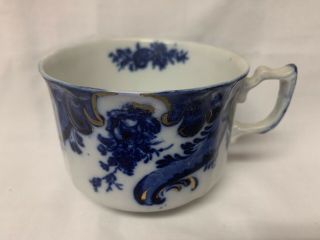 2 Flow Blue Grindley Argyle Coffee Tea Mugs Cups 3