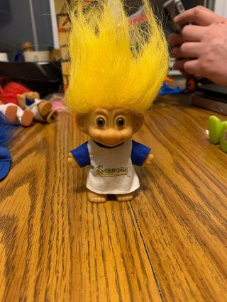 Vintage Milwaukee Brewers Troll By Russ With MLB Sticker On Foot 2