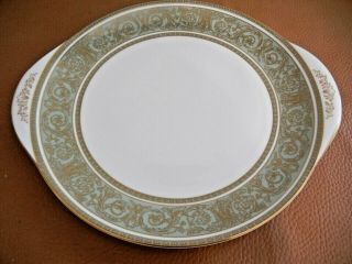 Royal Doulton " English Renaissance " Tab Handle Cake Plate 10 1/2 - Exc,