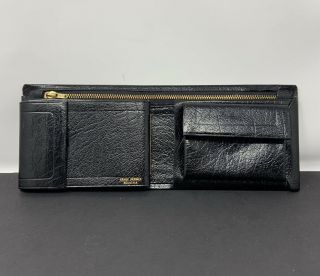 Vintage Prince Gardner Men’s Leather Wallet With Brass Zipper & Snaps