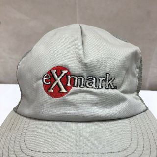 Vintage Exmark Logo Zero Turn Lawn Mowers Adj Snapback Cap/hat Made In Usa