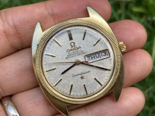 Vintage Omega Constellation 168.  029 Automatic 14k Gold Cap Mens Watch - 4repair