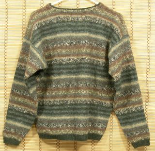 Vintage Woolrich USA Wool Blend Sweater Winter Men’s Brown Medium Crew Neck R877 2