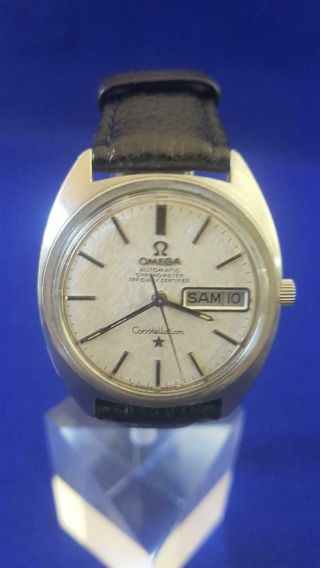 6: 1968 Omega Constellation C751 24j Gents Chronometer Watch W French Day/date