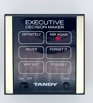 VTG Radio Shack Tandy Executive Decision Maker Desk Top Fun Orig Box 2