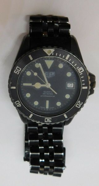 TAG HEUER 1000 980.  026 PVD DLC Submariner Style Dive Watch - Not 3