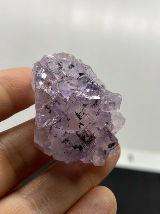 Very Pretty Purple Fluorite Gemstone Specimen - 36.  7 Grams - Vintage Estate Find