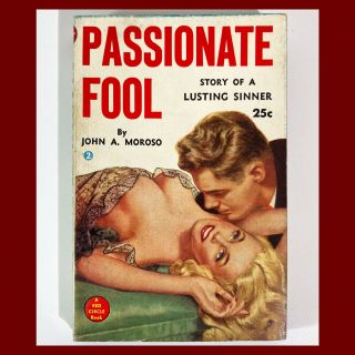 Passionate Fool Vtg Sleaze Adult Paperback Pb Book Gga Sexy Pulp Girlie