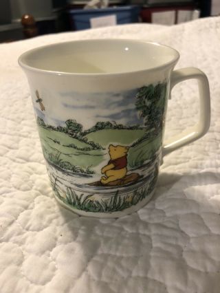 Disney Winnie The Pooh " Classic Pooh " Royal Doulton Mug Cup Pooh In The River