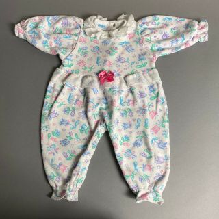 Vintage 90s Carters Baby Girl 9m White Floral Print One - Piece Romper Outfit