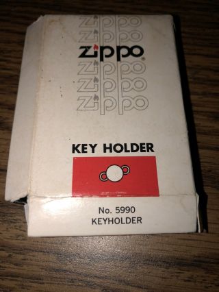 Vintage Zippo Key Holder No.  5990 Morgan Drive Away Inc Nappanee Elkhart Indiana