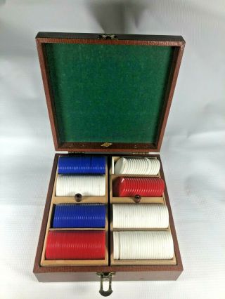 Vintage Lowe Of York Poker Chip Storage Case And Score Cards