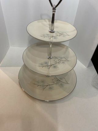 Vintage Three Tier Cake Stand Plates Tea Party,  And More.