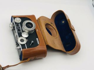 Antique Argus C3 35mm Camera F 3.  5 50mm Lens & Case - Rare