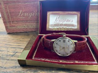 Longines Automatic Ultra Chron Men’s Wrist Watch 10k Gold Filled W/ Box