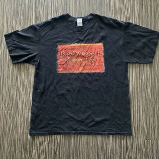 Vintage Budweiser King Of Beers Graphic T - Shirt Mens Xl Black 2002