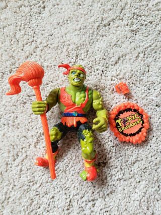 Toxic Crusaders Toxie Vintage Action Figure 1991 Playmates W Accessories