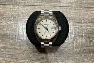 Seiko Sarb035 White Fluted Bezel Modded Datejust Bracelet Watch