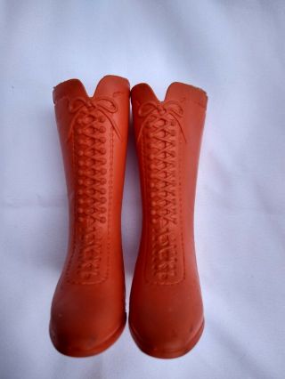 Vintage Ideal Crissy Doll Orange Boots
