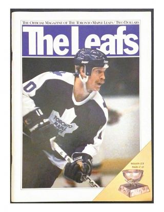 1983 Nhl Vtg Hockey Program Toronto Maple Leafs V St.  Louis Blues Anderson Cover