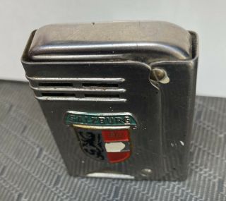 RARE Old VINTAGE 1952 SILBY IMCO Cigarette Lighter Salzburg Emblem Design 3