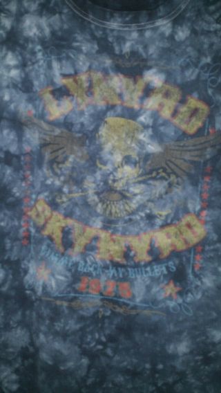 Vtg Lynyrd Skynyrd Gimme Back My Bullets 1975 Tour Tie - Dye T - Shirt Large Anvil