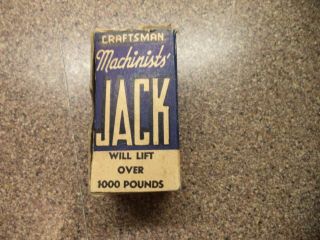 Vintage Craftsman Mini Machinists Jack - Made In U.  S.  A.